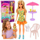 Anlily Doll In Yellow Dress With Kitten Garden Furniture Umbrella Accessories