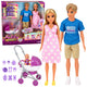 Anlily Pregnant Dolls Family Baby Child Stroller Accessories