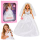 Anlily Doll I Pailletter Brudekjole Bride Veil Buketkage