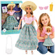Anlily Fashion Doll con gonna e cappello, set di accessori per tazze