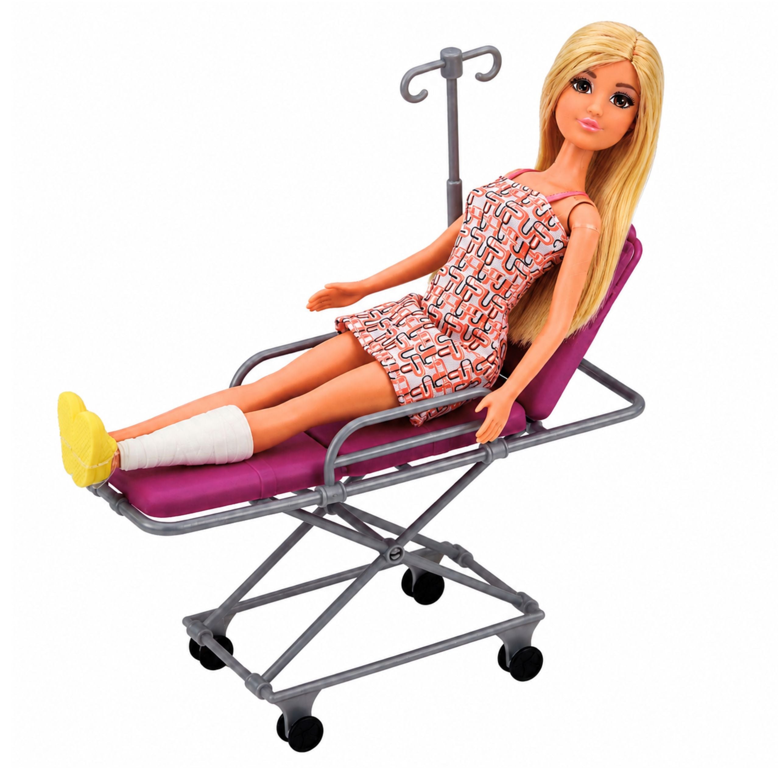 Anlily Doctor And Patient Doll Hospital Bed Medical Cart Accessories