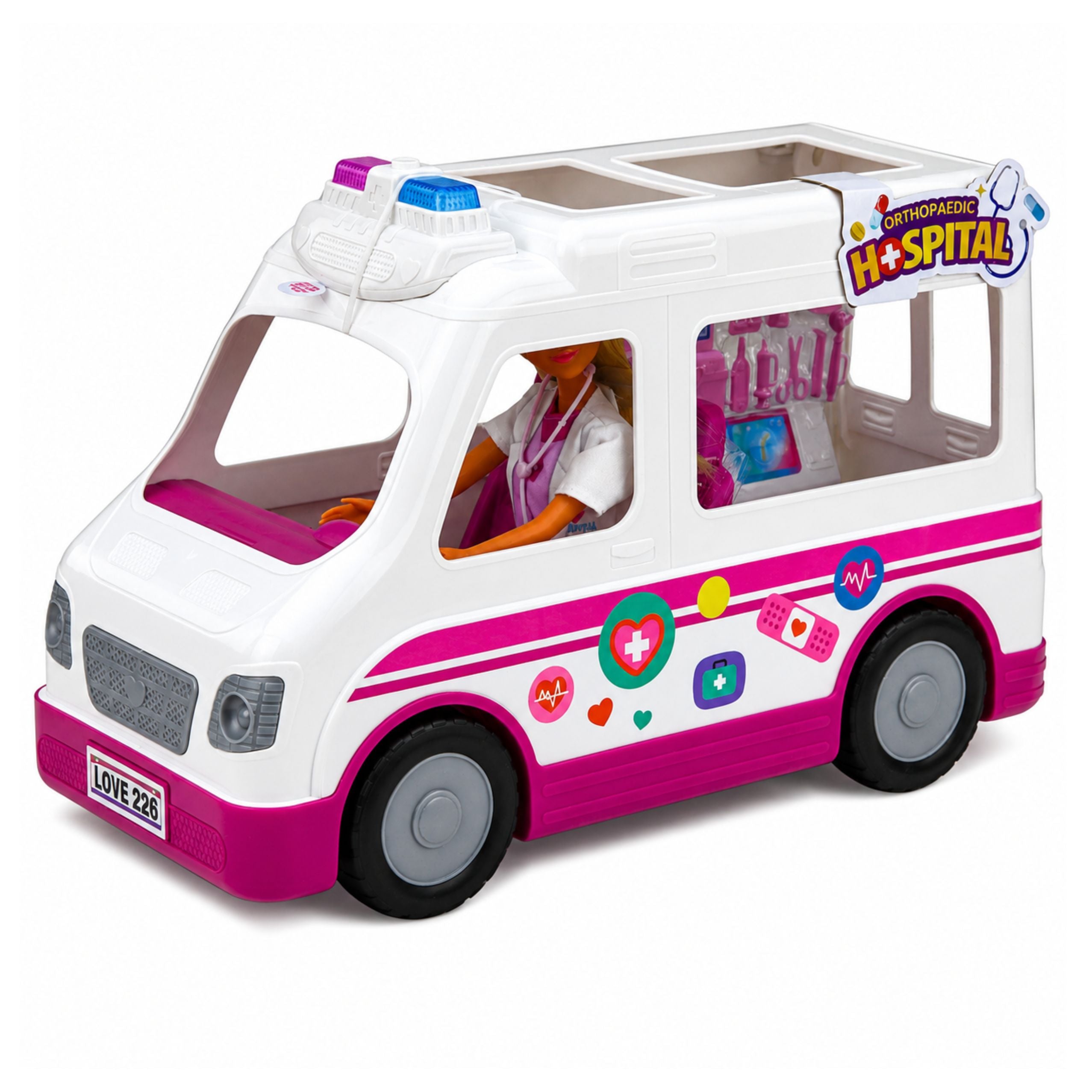 Anlily Doll Doctor In Ambulance Medical Accessories Set