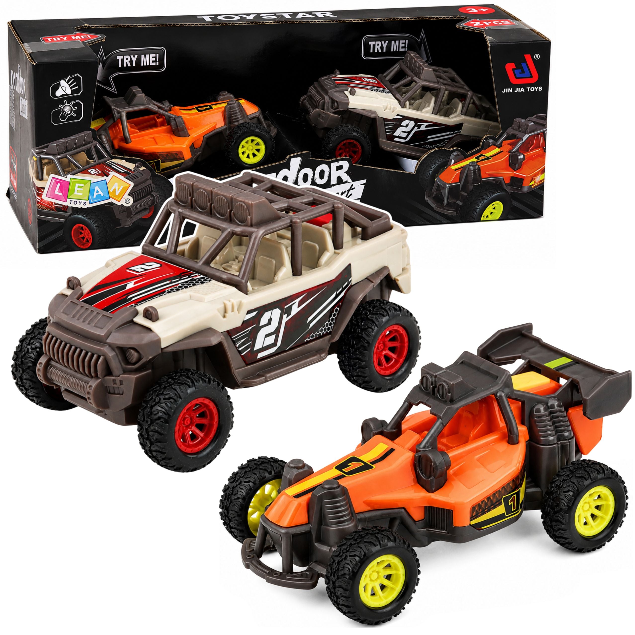 Set mit Lichtern und Geräuschen für Geländewagen, 2-tlg.