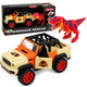 Off-road Vehicle With T-rex Dinosaur Lights Sounds Opening Doors