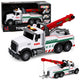 Construction Truck With Adjustable Crane Lights Sounds White 1:14