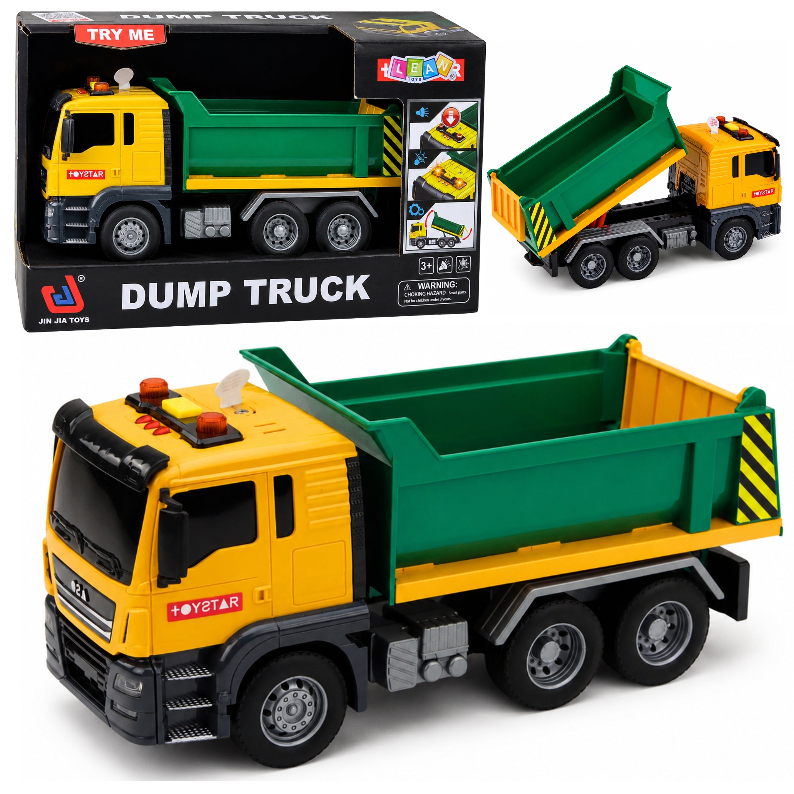 Construction Truck Tipper Tipper Opening Tail Lights Sounds 1:14