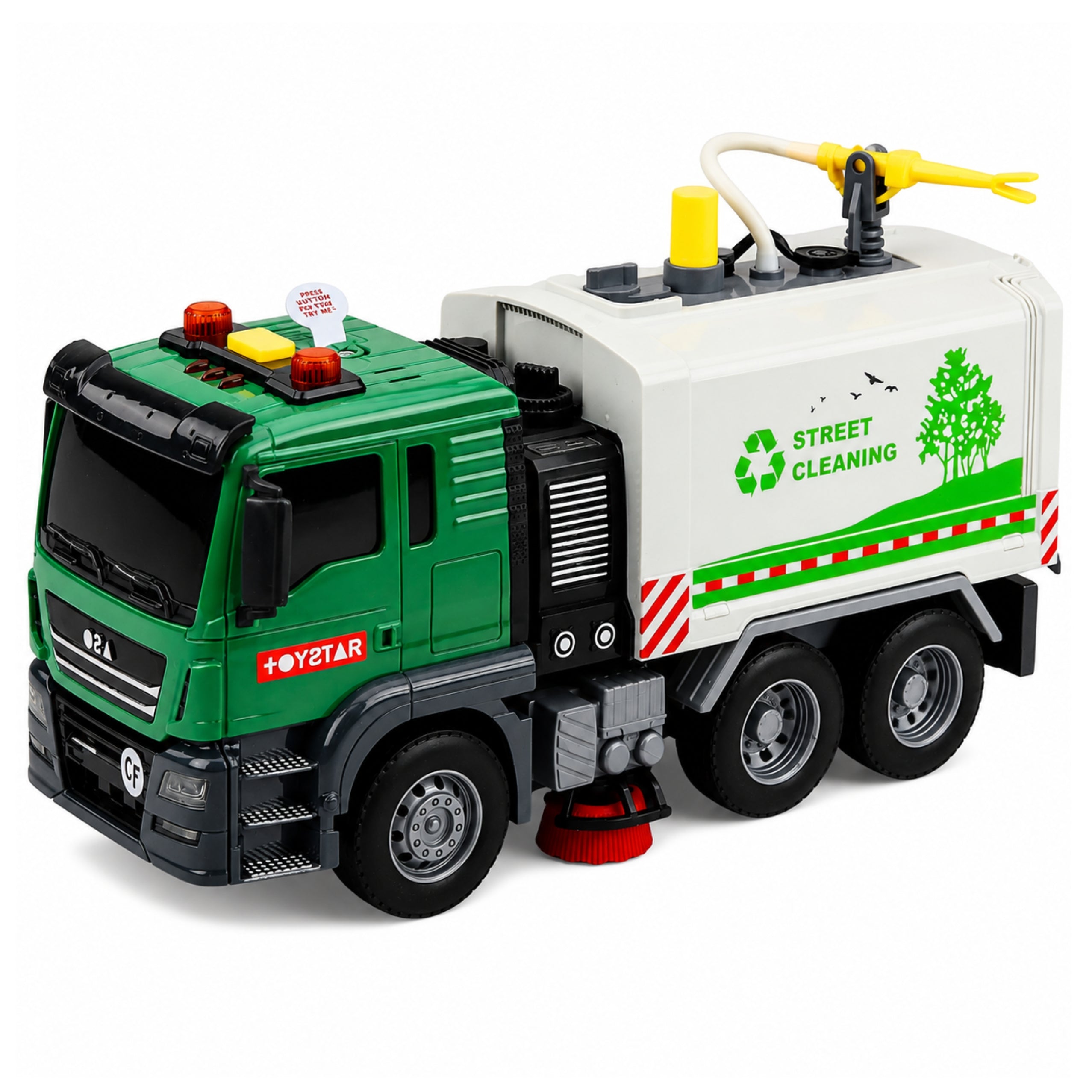 Street Sweeper Truck Water Function Lights Sounds 1:14