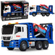 Lora Tow Truck With Car Drive Lights Sounds Blue