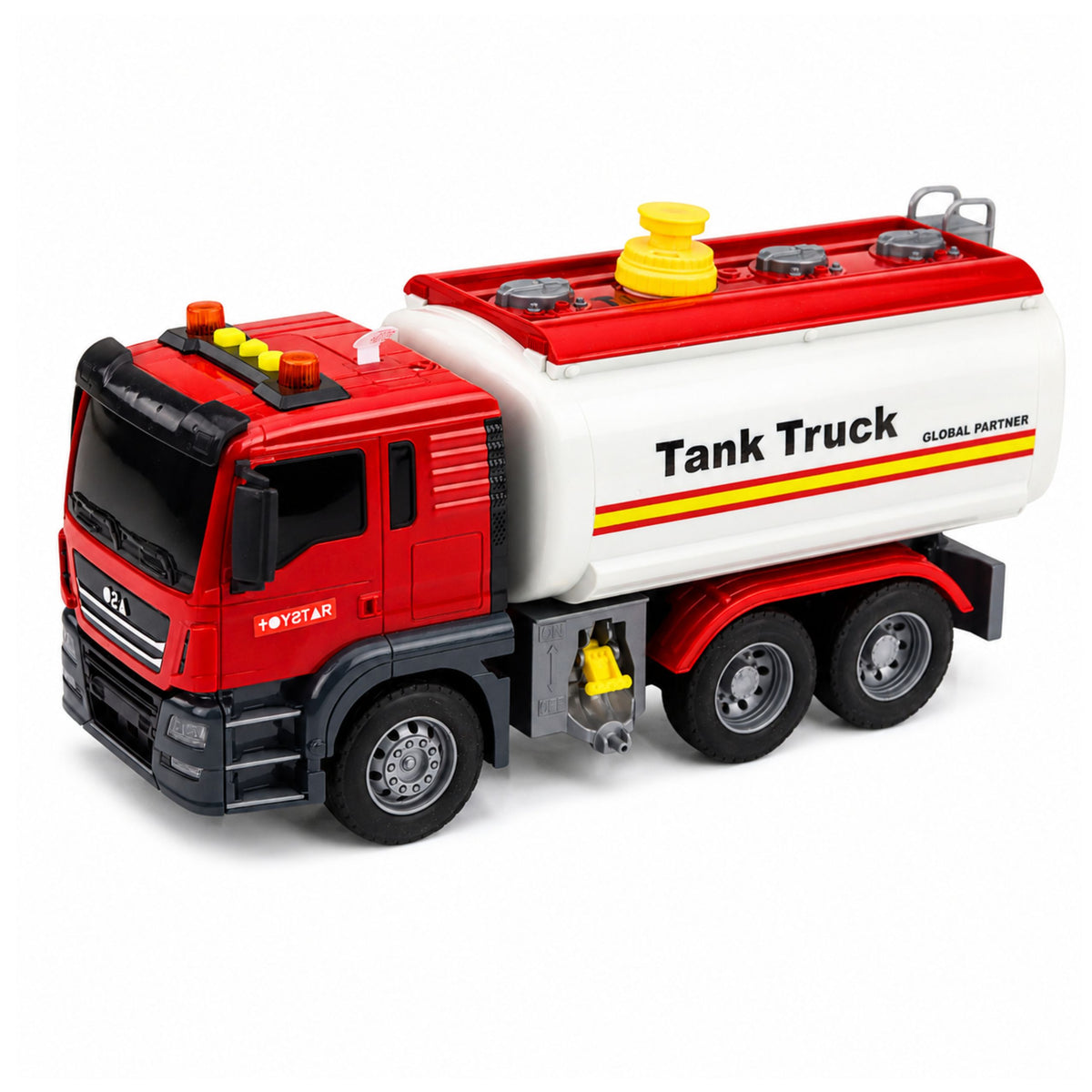Les lumières de versement d'eau de tuyau de système d'eau de camion-citerne sonnent en rouge