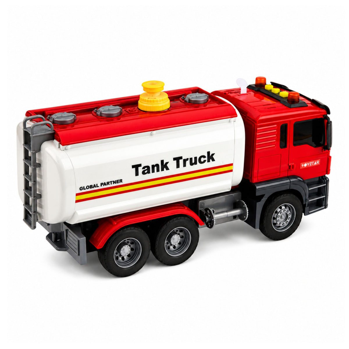 Les lumières de versement d'eau de tuyau de système d'eau de camion-citerne sonnent en rouge