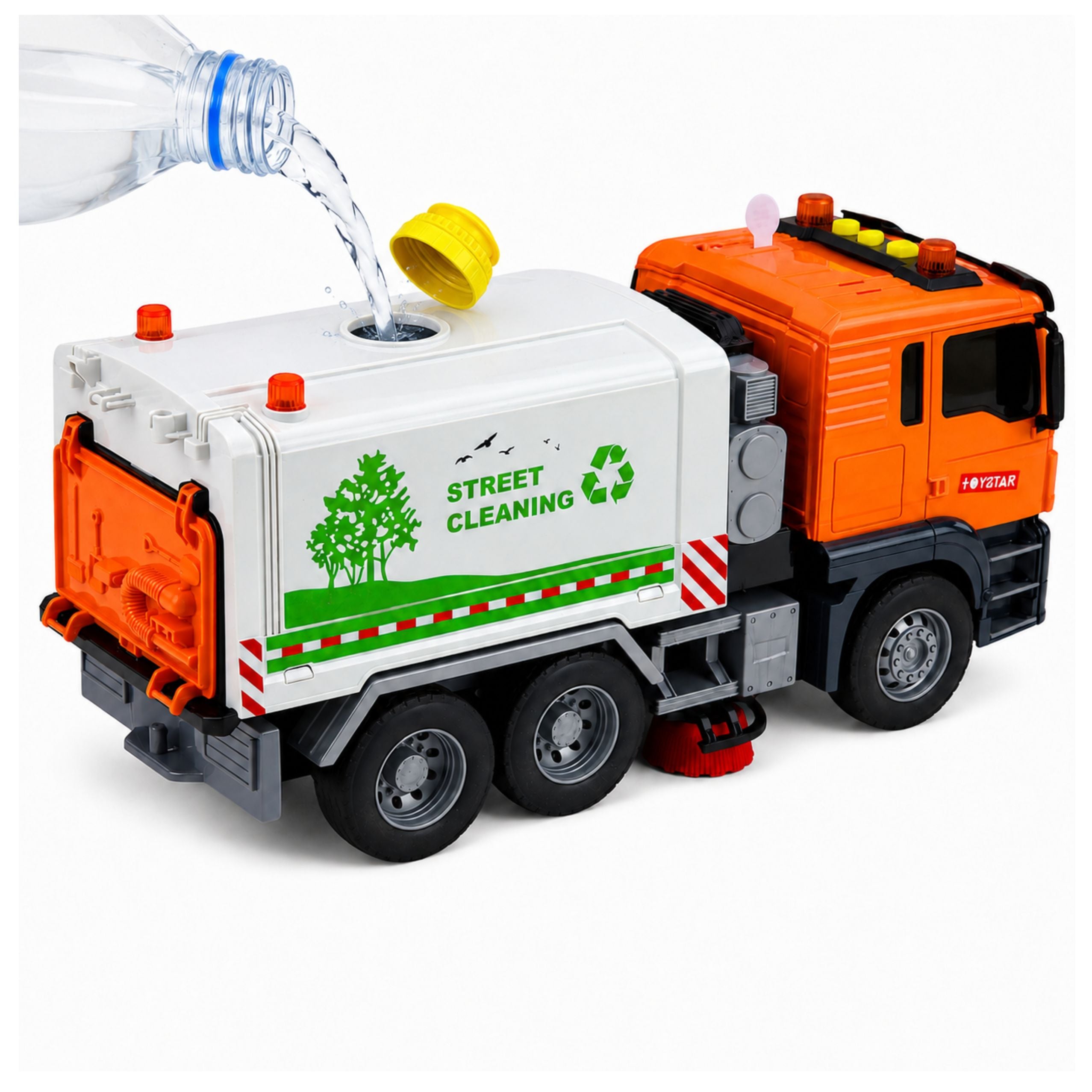 Street Sweeper Truck Water System Hose Water Spray Lights Sound