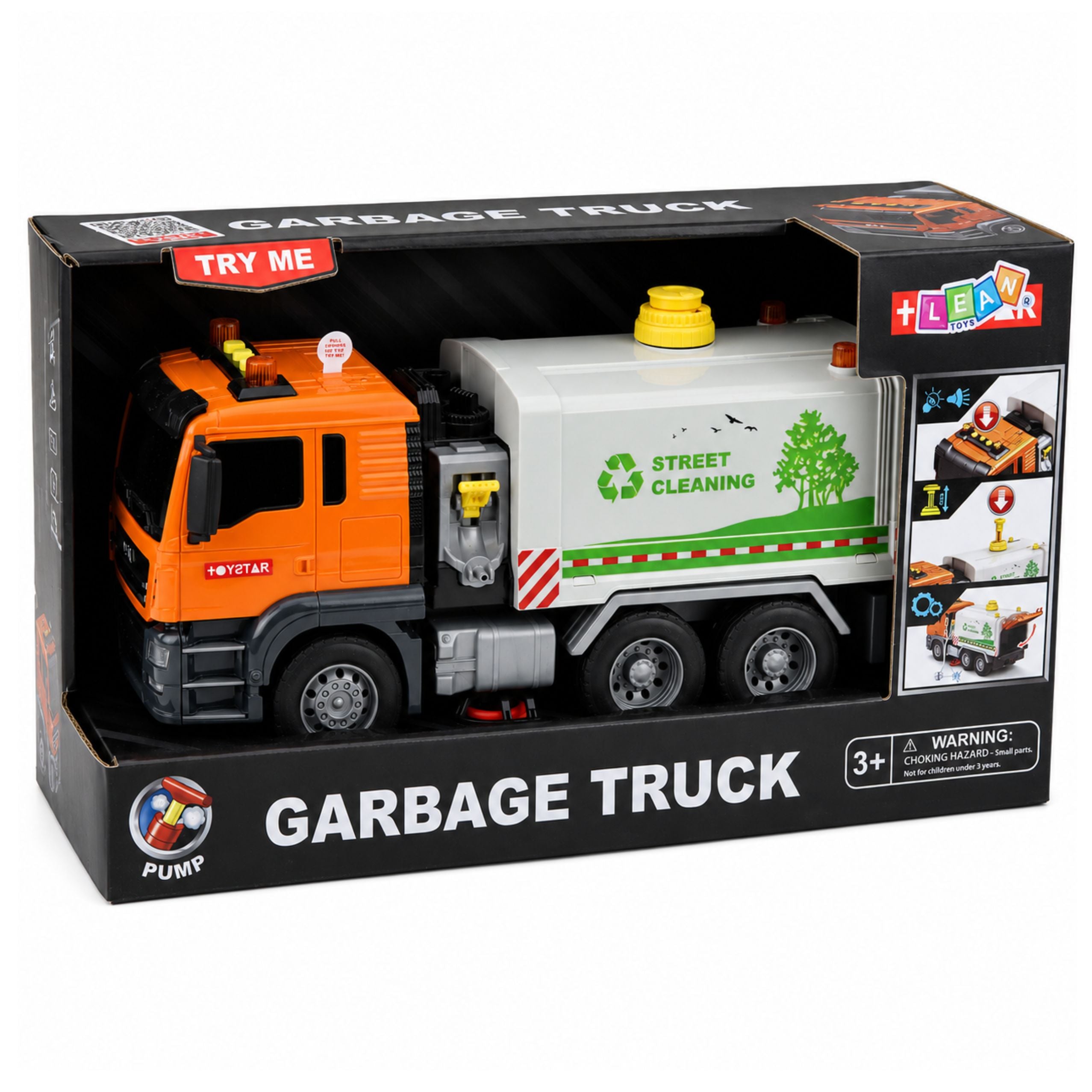 Street Sweeper Truck Water System Hose Water Spray Lights Sound
