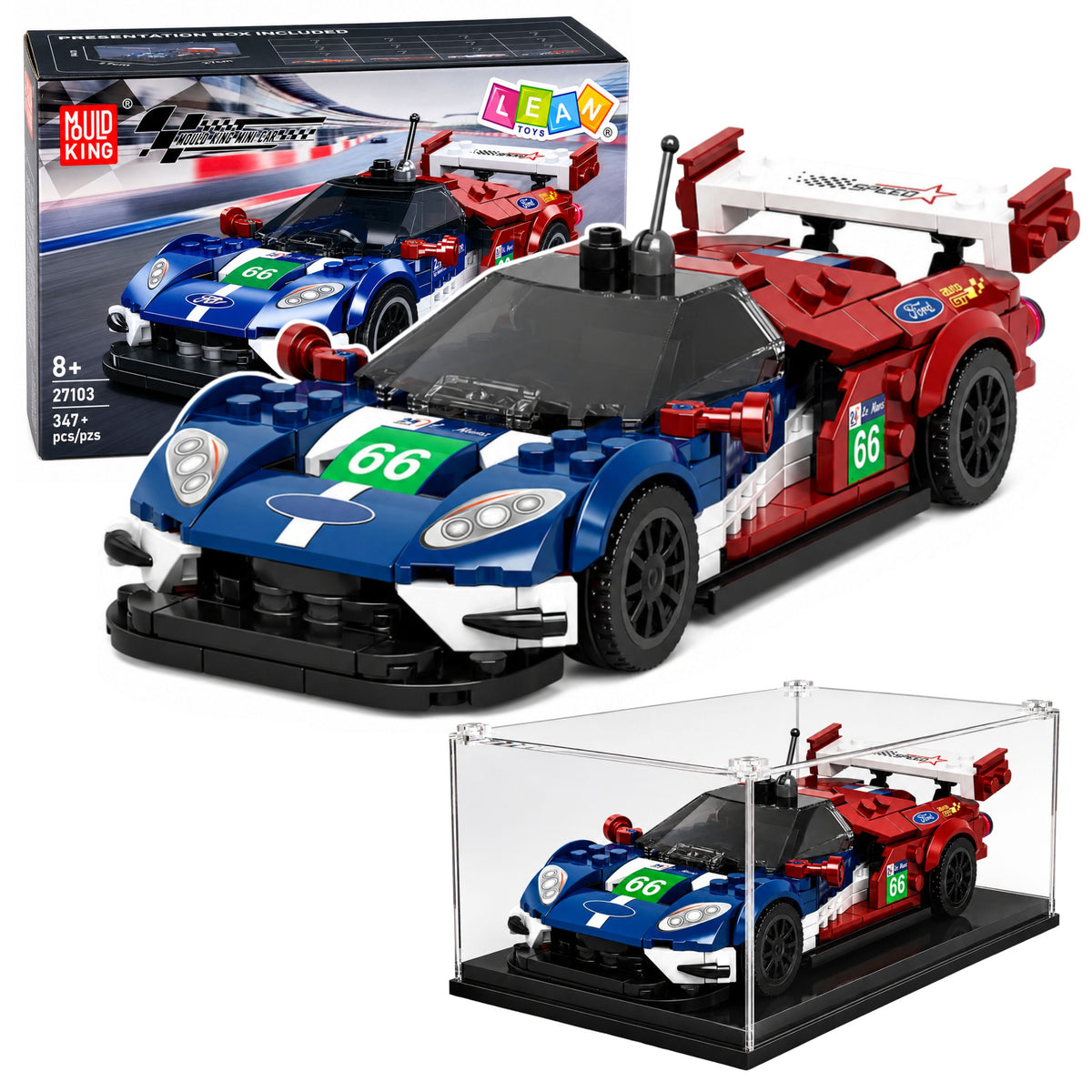 Byggklossar Sportbil Gt2016 Racing Vitrin 347 st.