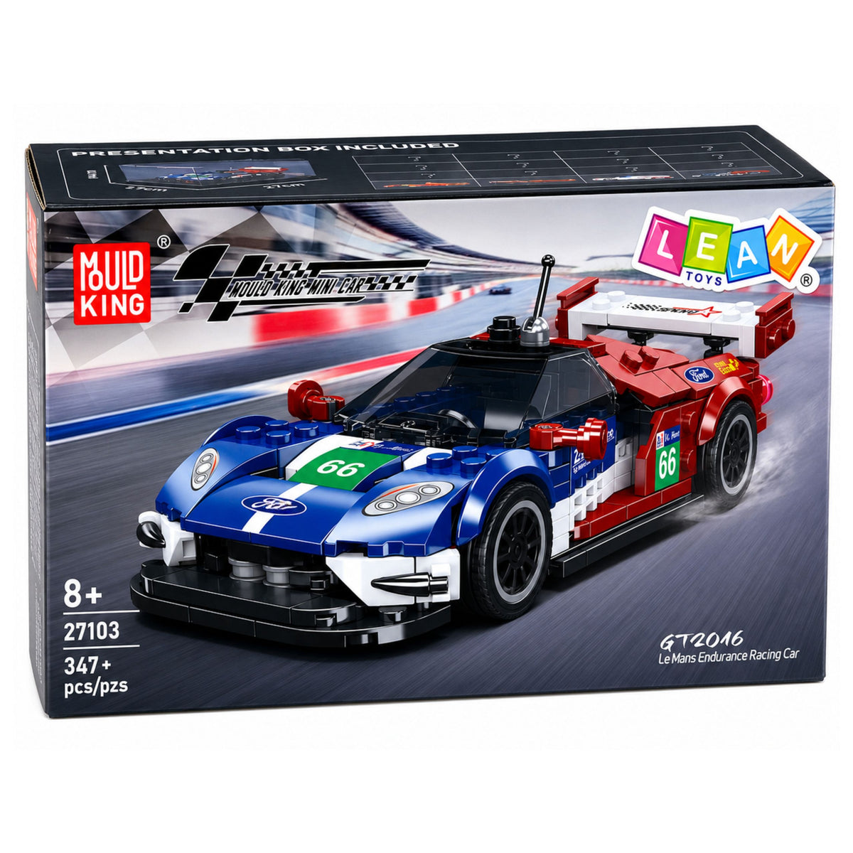 Byggklossar Sportbil Gt2016 Racing Vitrin 347 st.