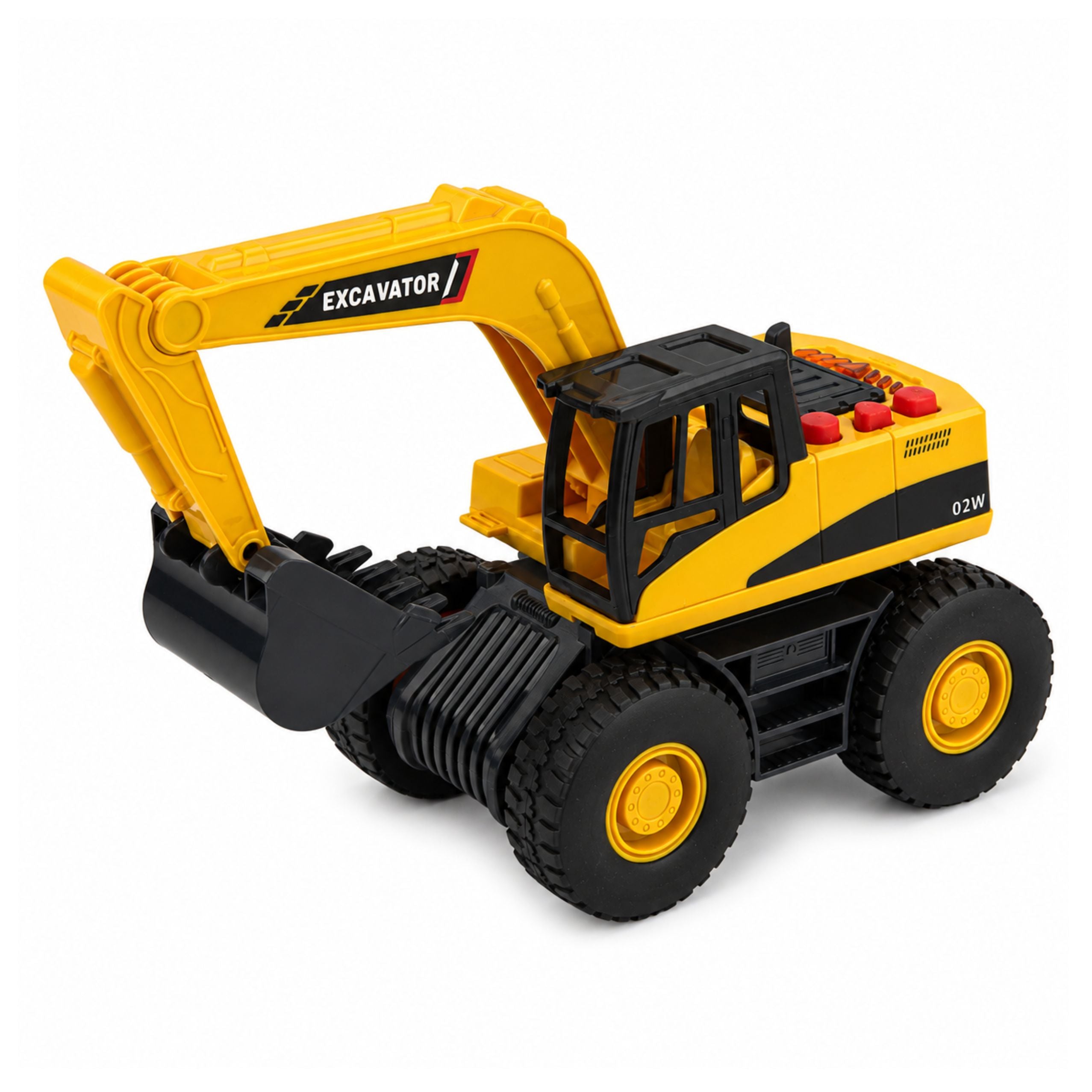 Les lumières de seau mobile d'excavatrice de construction sonnent jaune 1:32