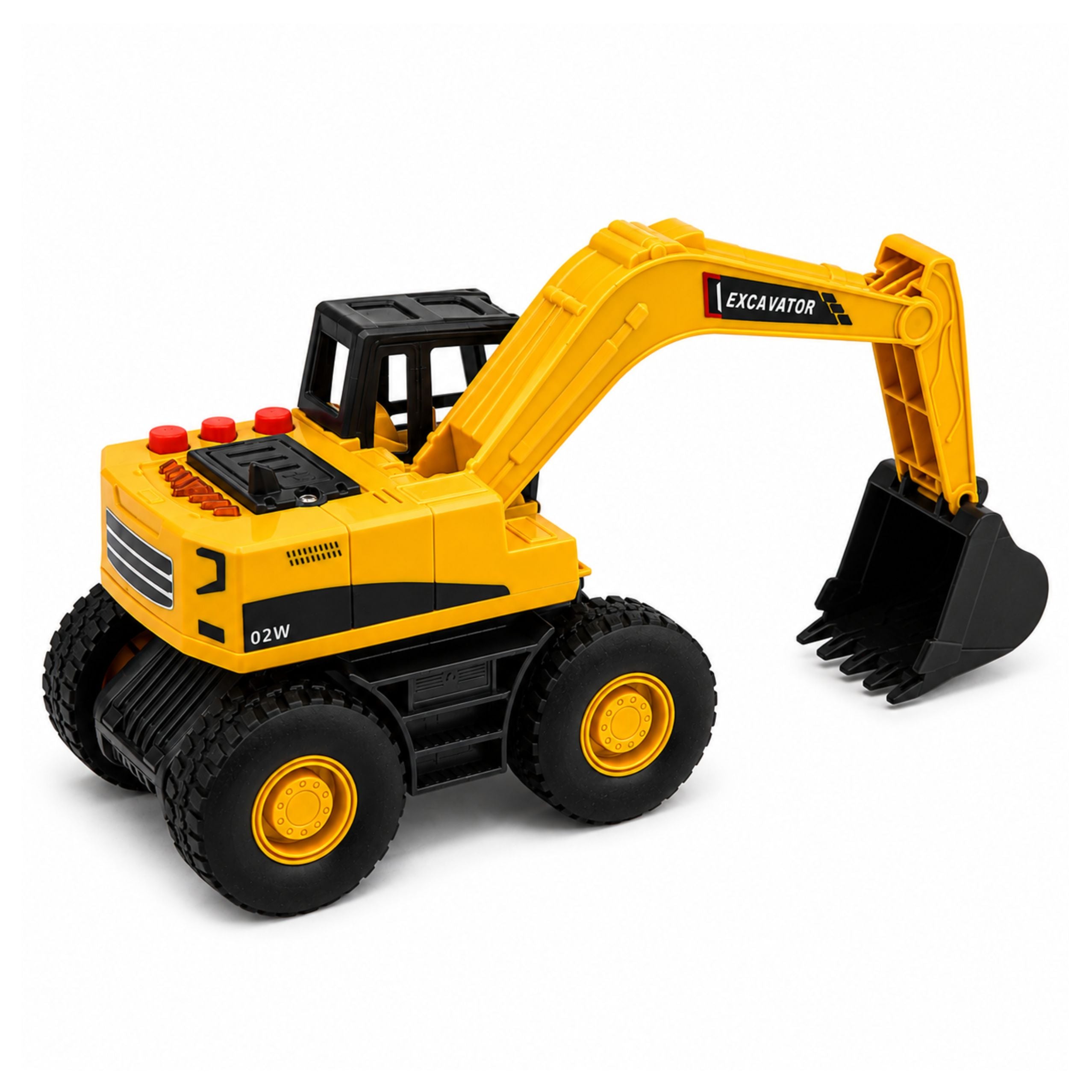 Les lumières de seau mobile d'excavatrice de construction sonnent jaune 1:32