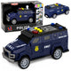 Car Special Unit Vehicle Swat Lights Sounds Navy Blue 1:32