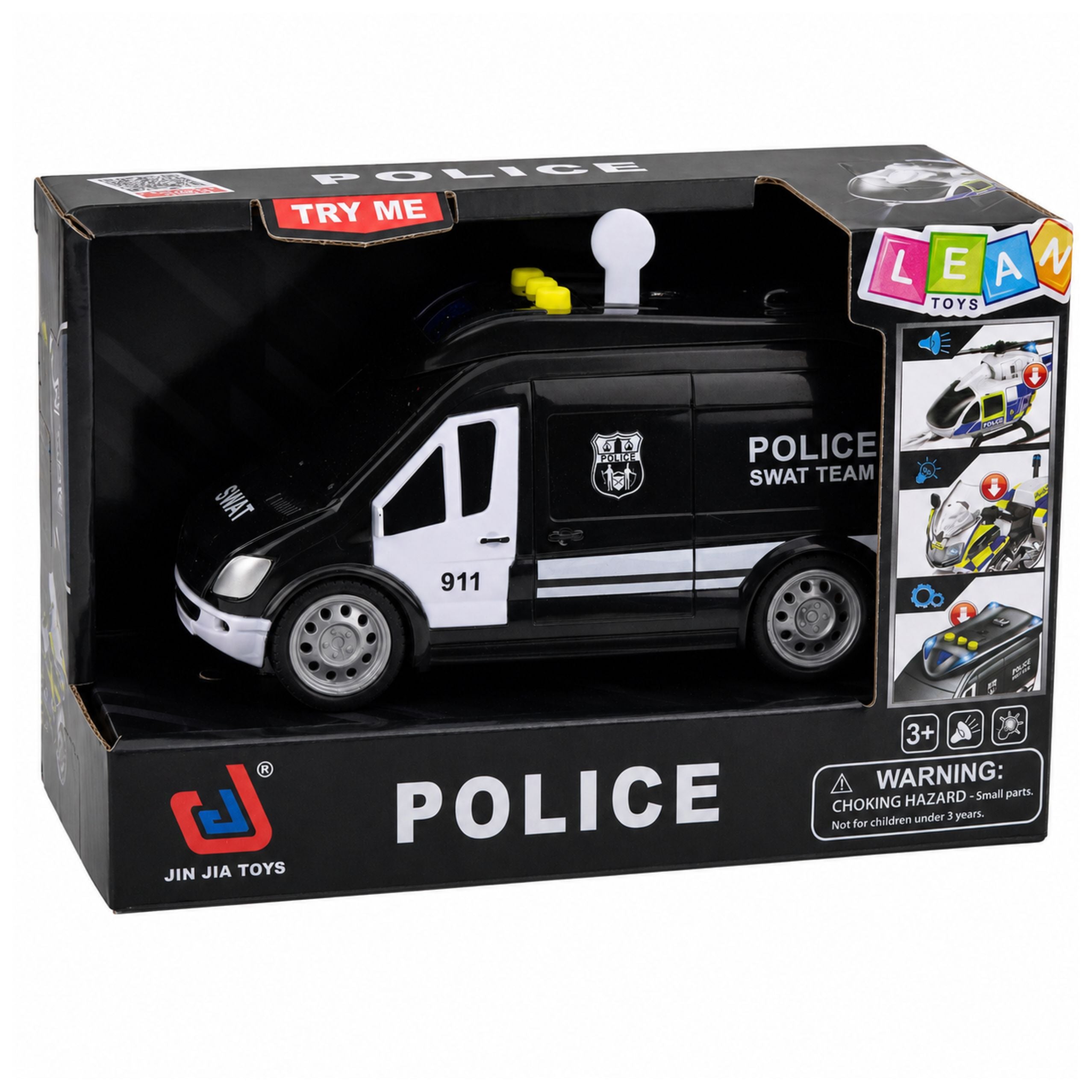 Swat Speciální jednotka Policejní auto Van Lights 1:32