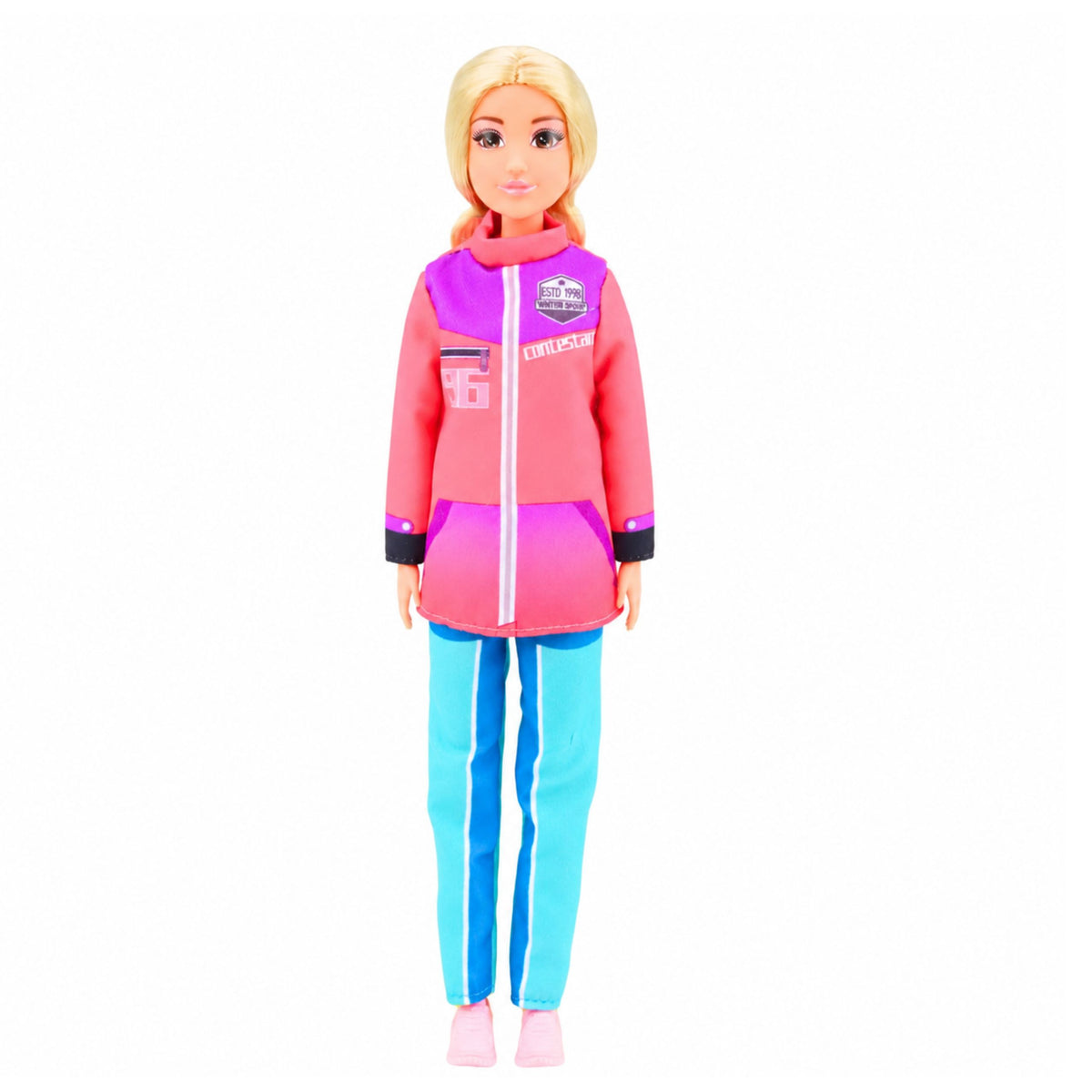 Anlily Doll Winter Sports Skis Snowmobile Snowboard Clothes Set