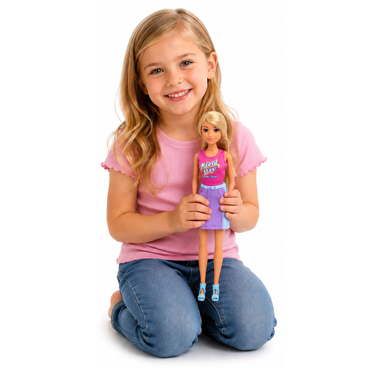 Anlily Doll With A White Dog In A Collar Bed And Accessories Set