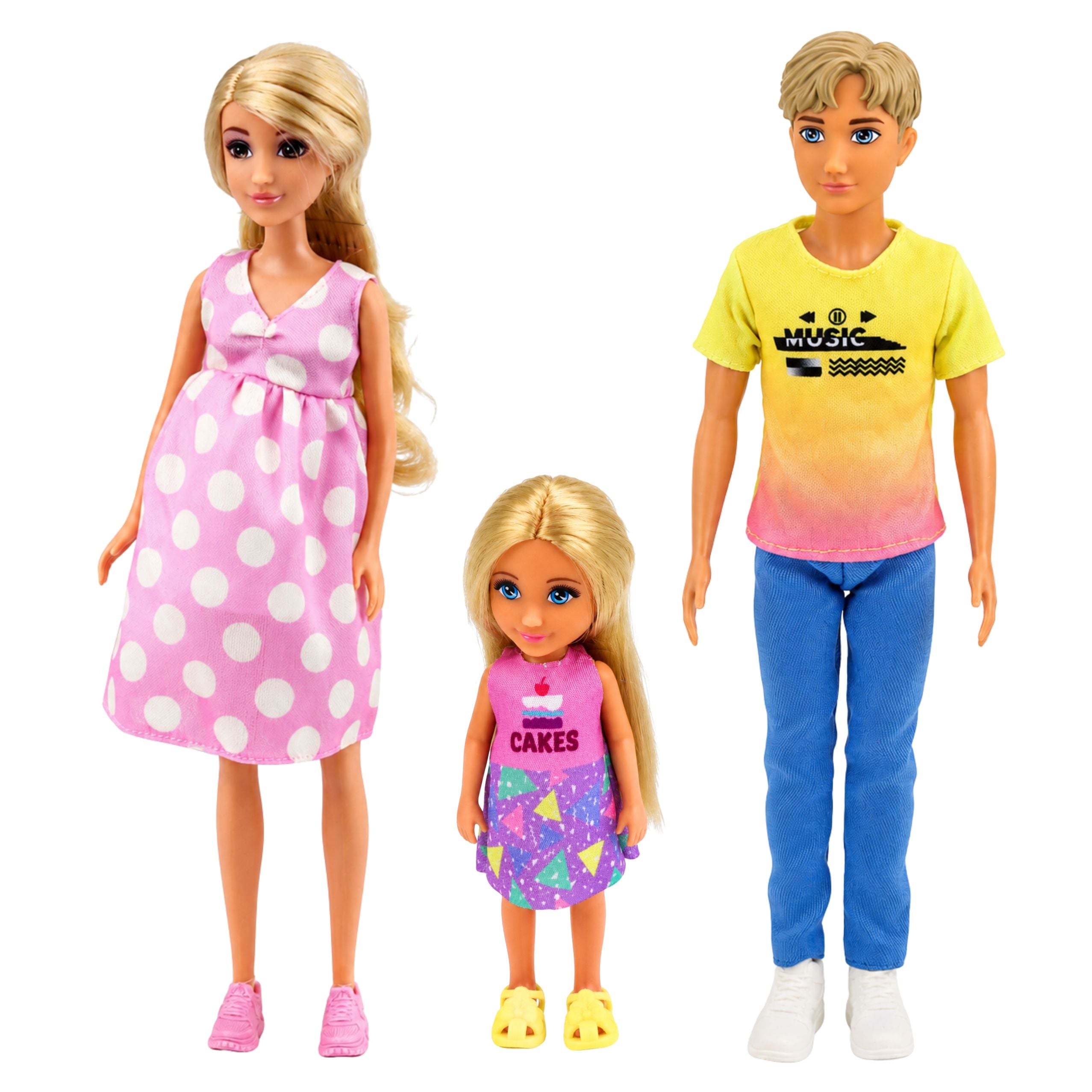 Anlily Dolls Family In Supermarket Store Pregnant Doll Accessories Set