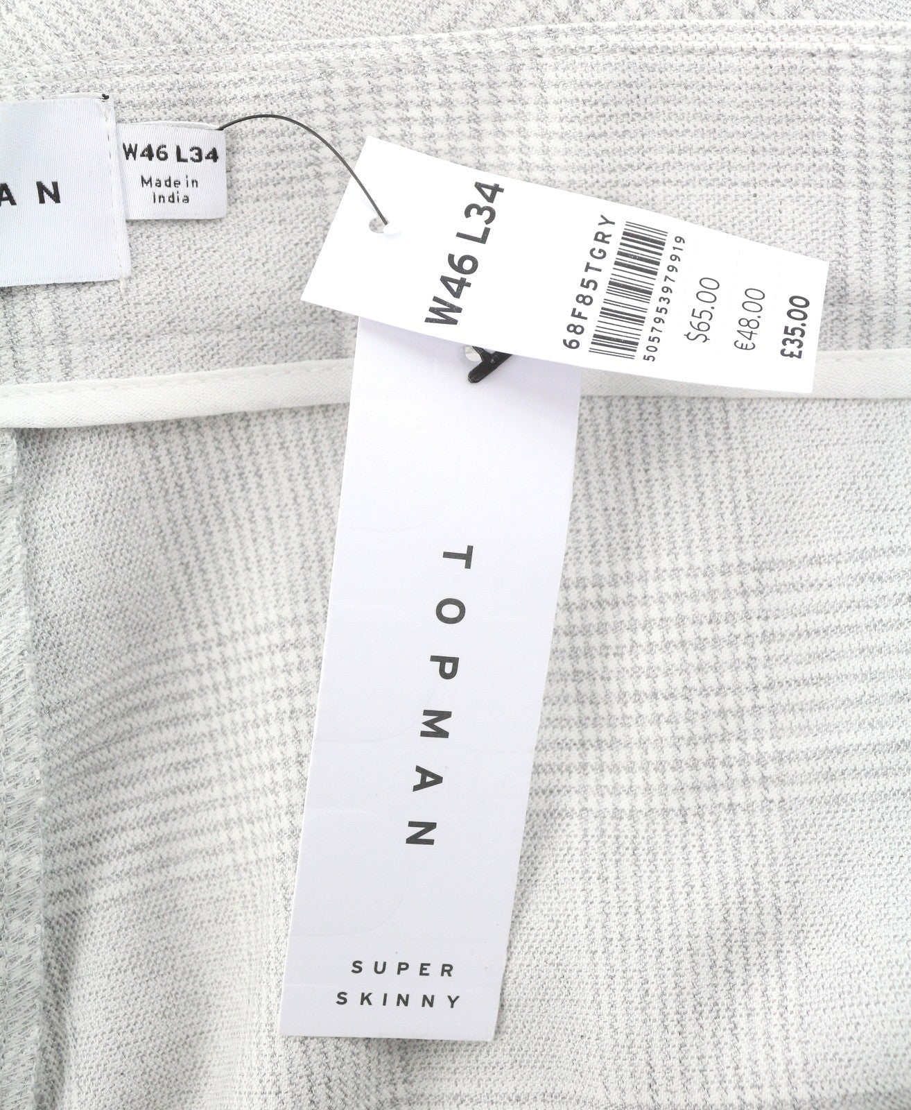 Pantalon en polyester gris