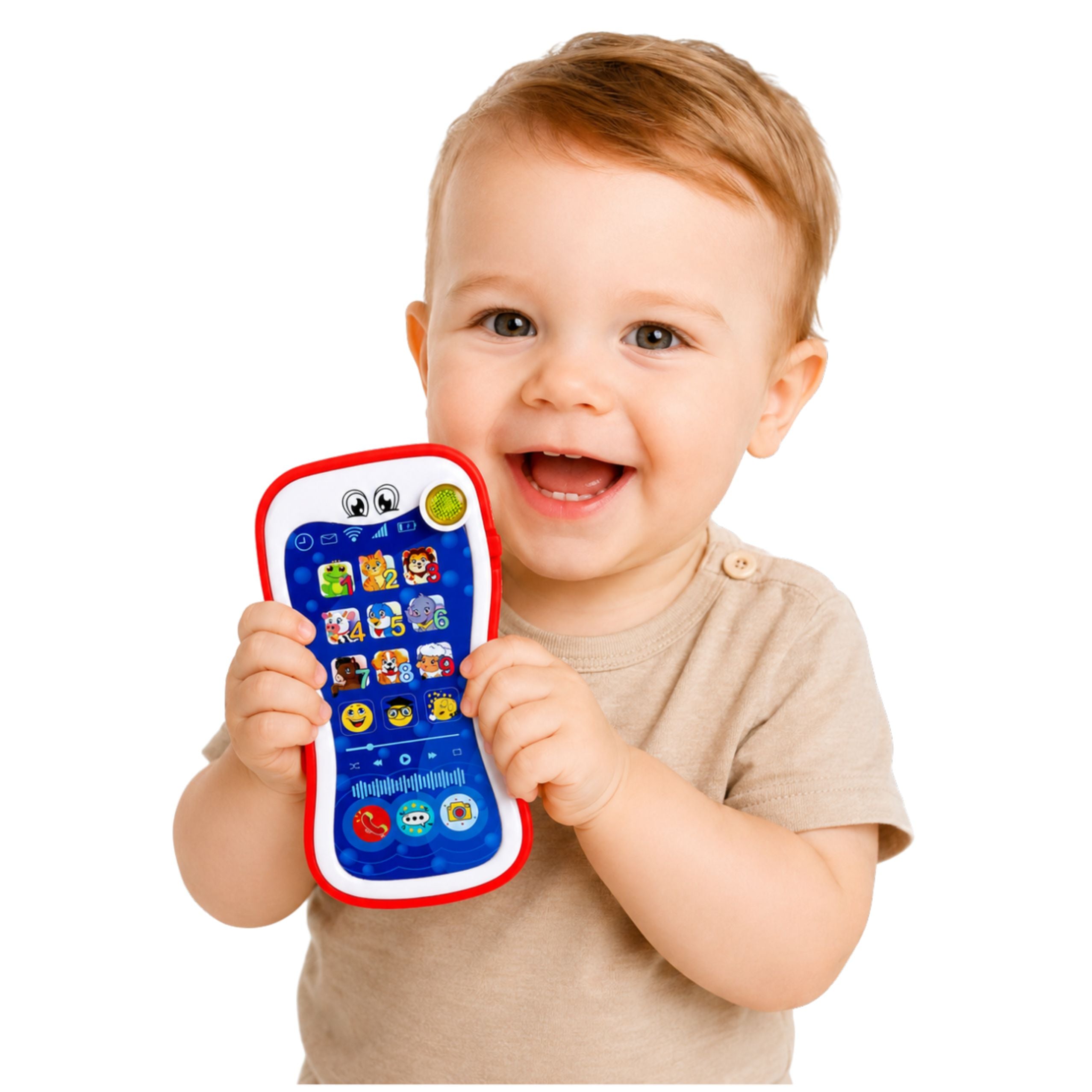 Interactive Educational Phone For Toddlers Animal Sounds Lights
