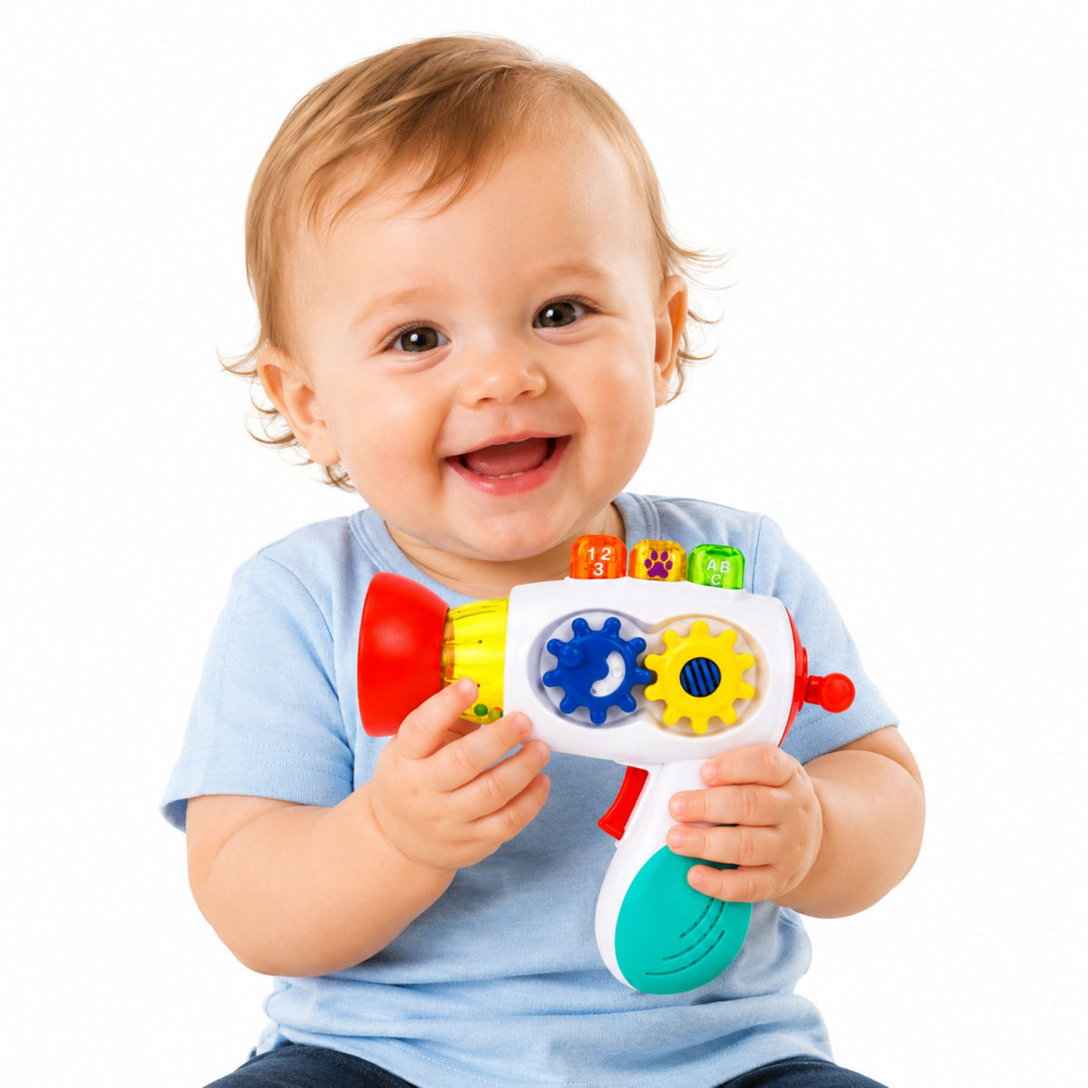 Interactieve babydroger Lichten Geluiden Tandwielen Ballen