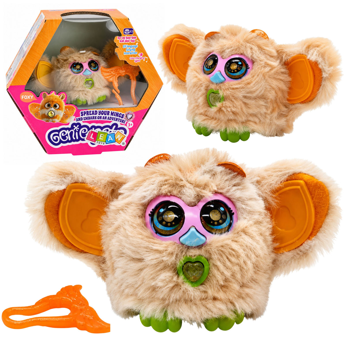 Genie Pets Interactive Creature Lights & Sounds Pendant Beige