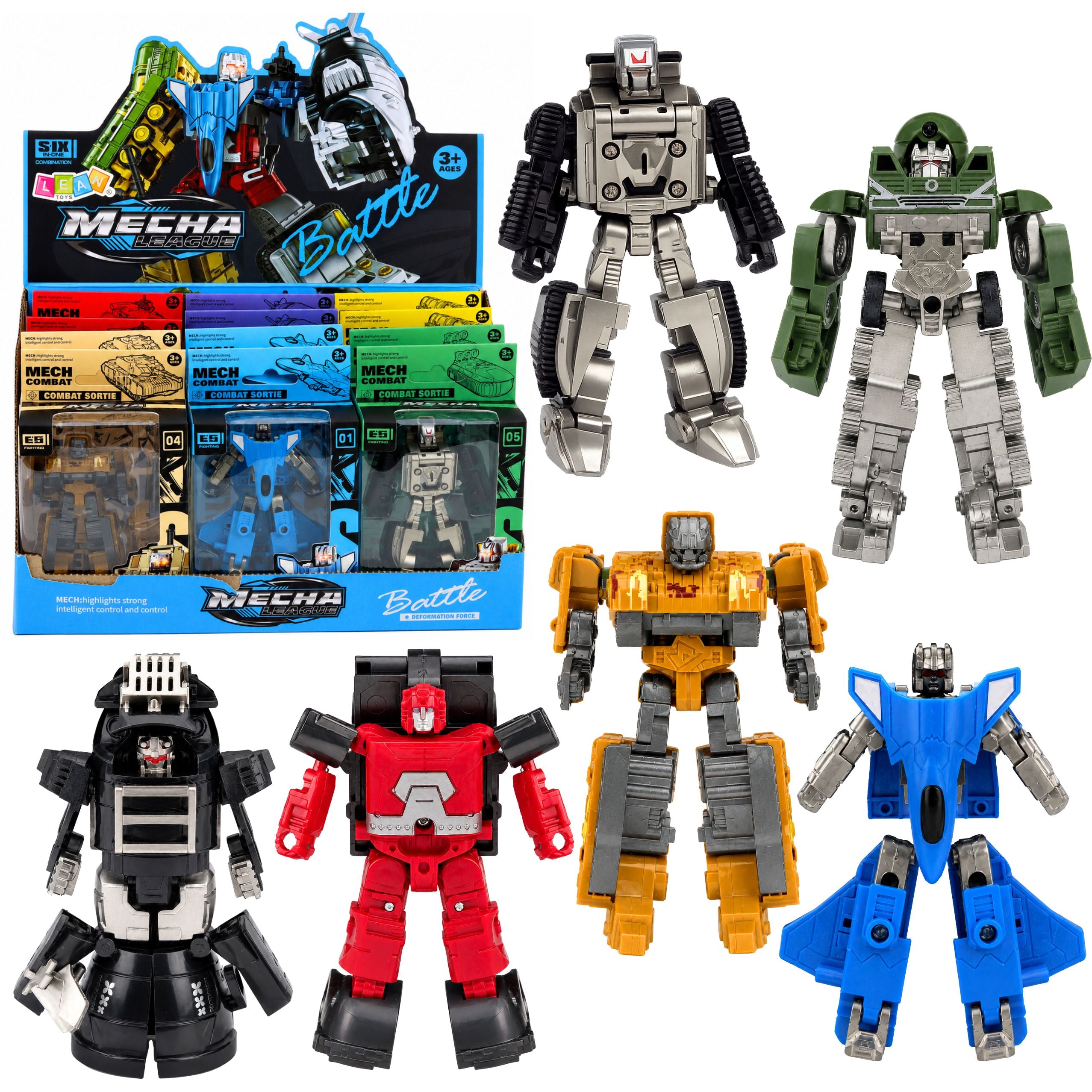 Robot Military Vehicle 2 In 1 Figure Tank Fighter Hovercraft