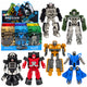 Robot Military Vehicle 2 In 1 Figure Tank Fighter Hovercraft