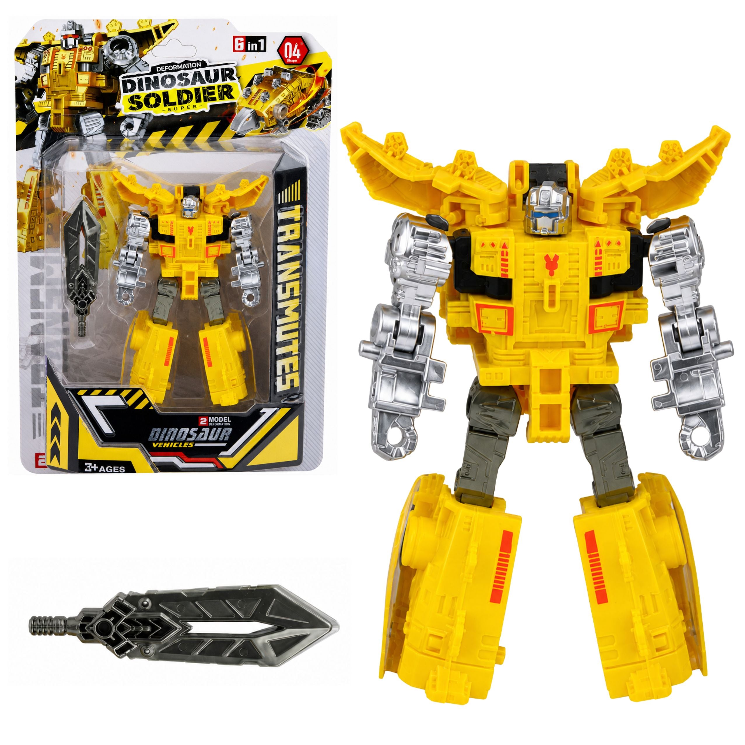 Robot Dinosaur 2in1 Changing Movable Elements Mix Figure