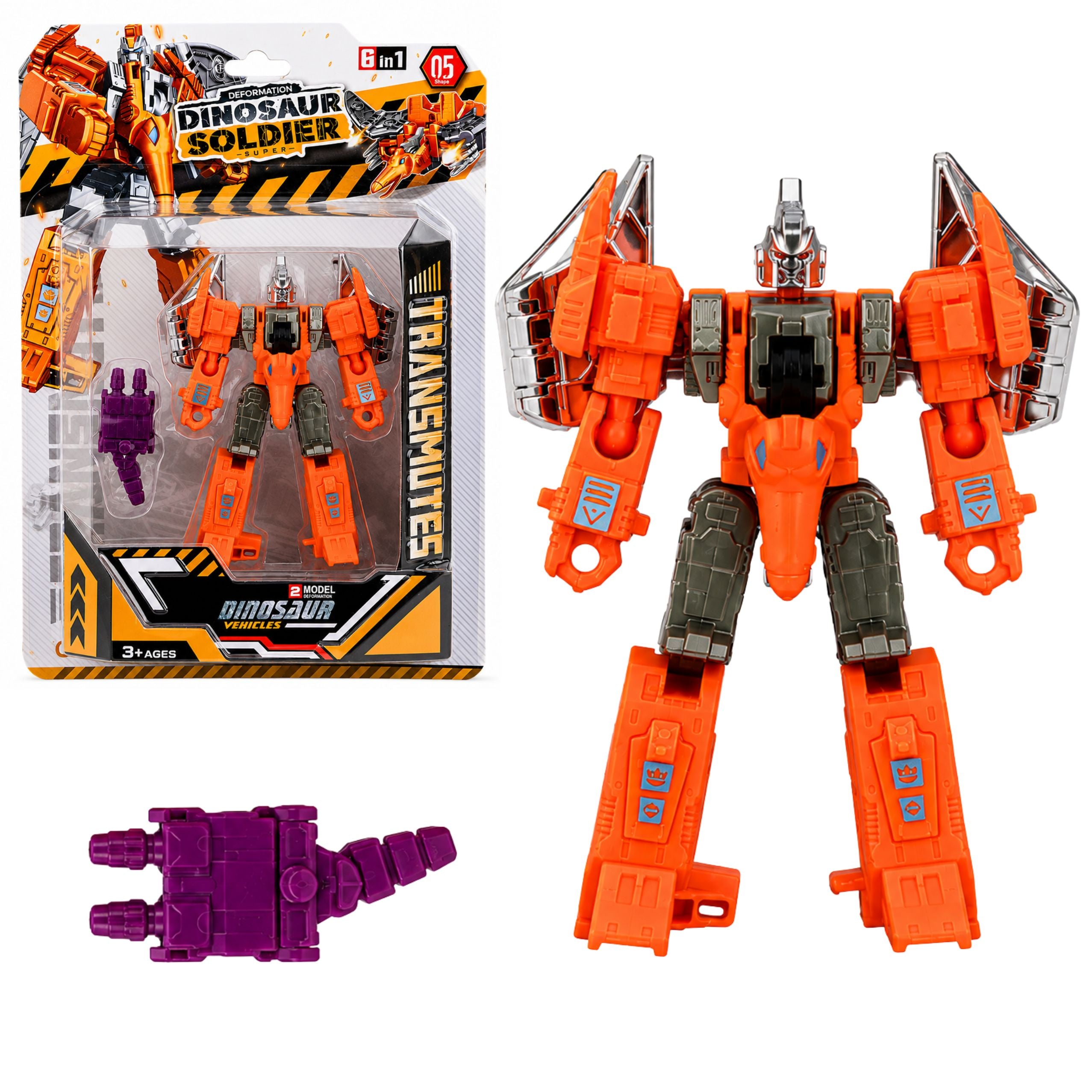 Robot Dinosaur 2in1 Changing Movable Elements Mix Figure