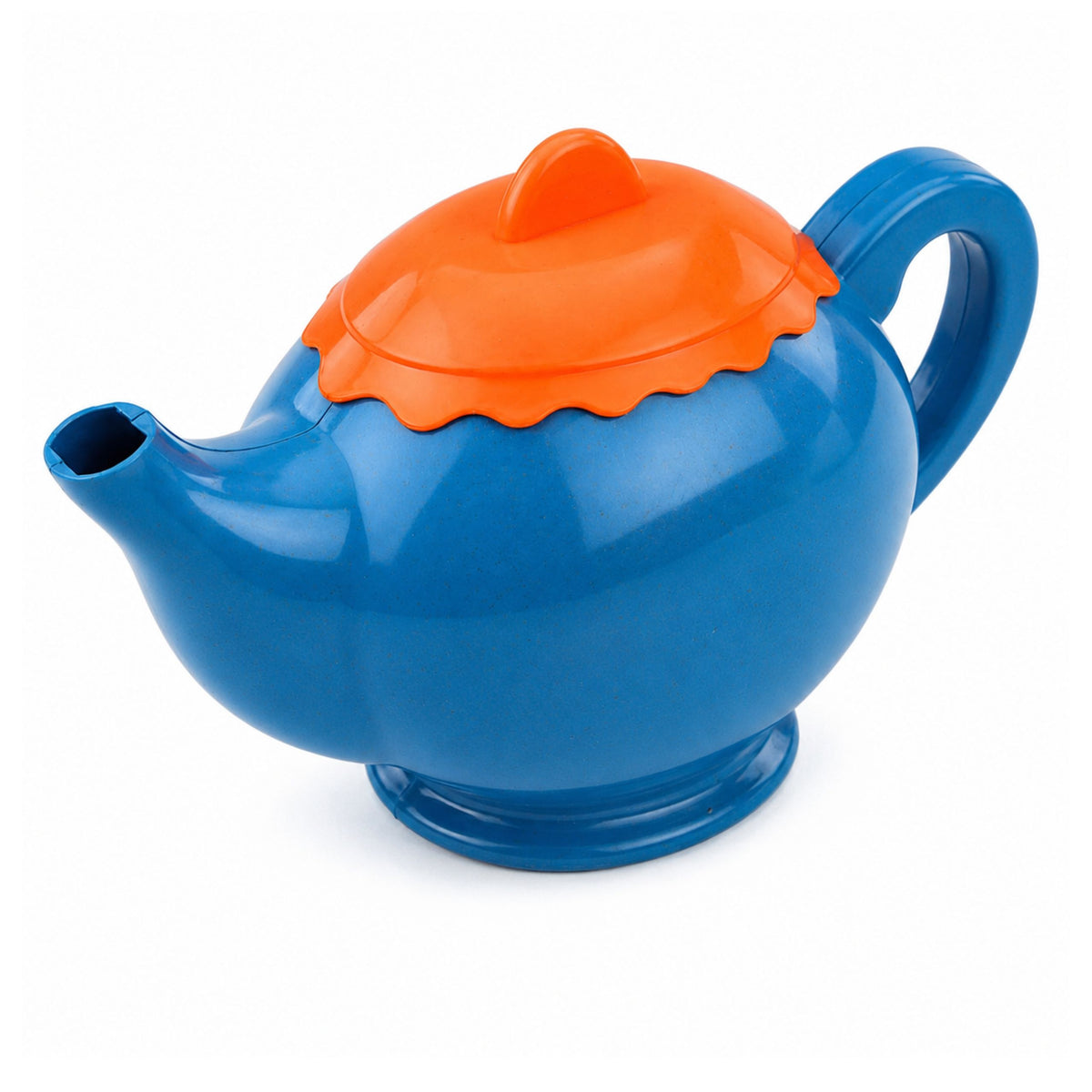 Kindergeschirr-Set aus Bambusfaser, Blau und Orange, 15-tlg.