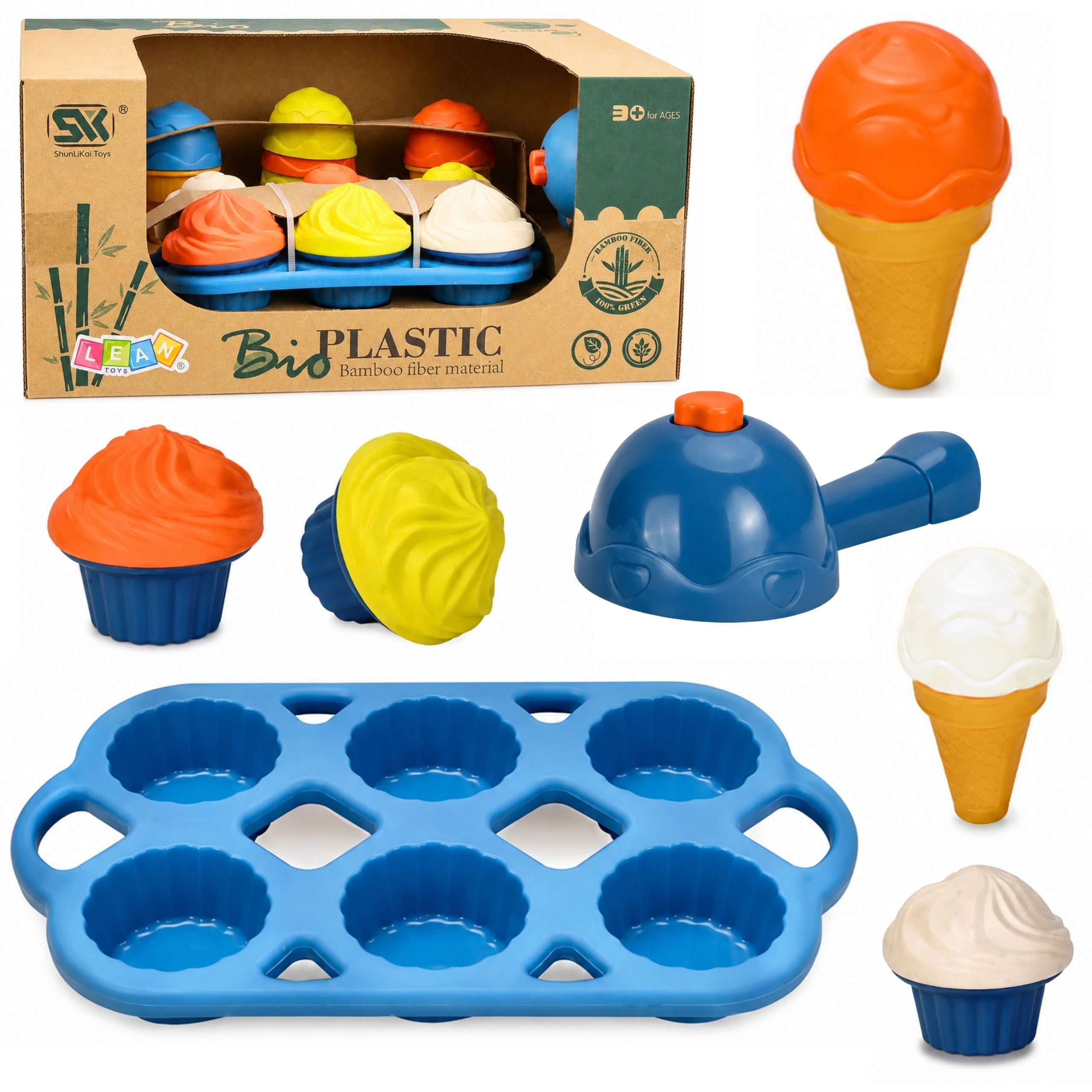 Eco-friendly Ice Cream Maker Set For Kids 26 Pcs.