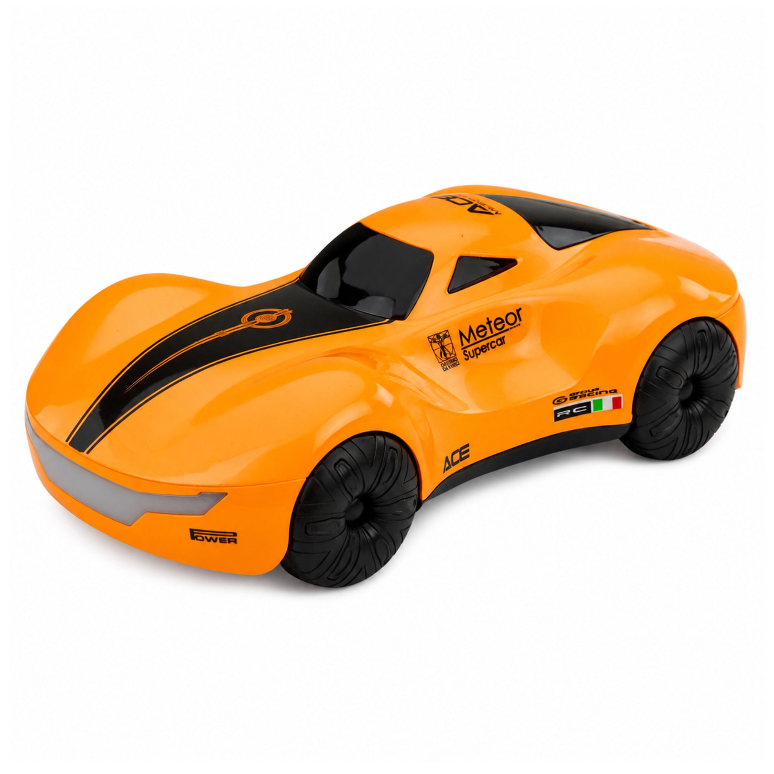 Modern Remote Controlled Car Rc Light Station Smoke Orange 1:16