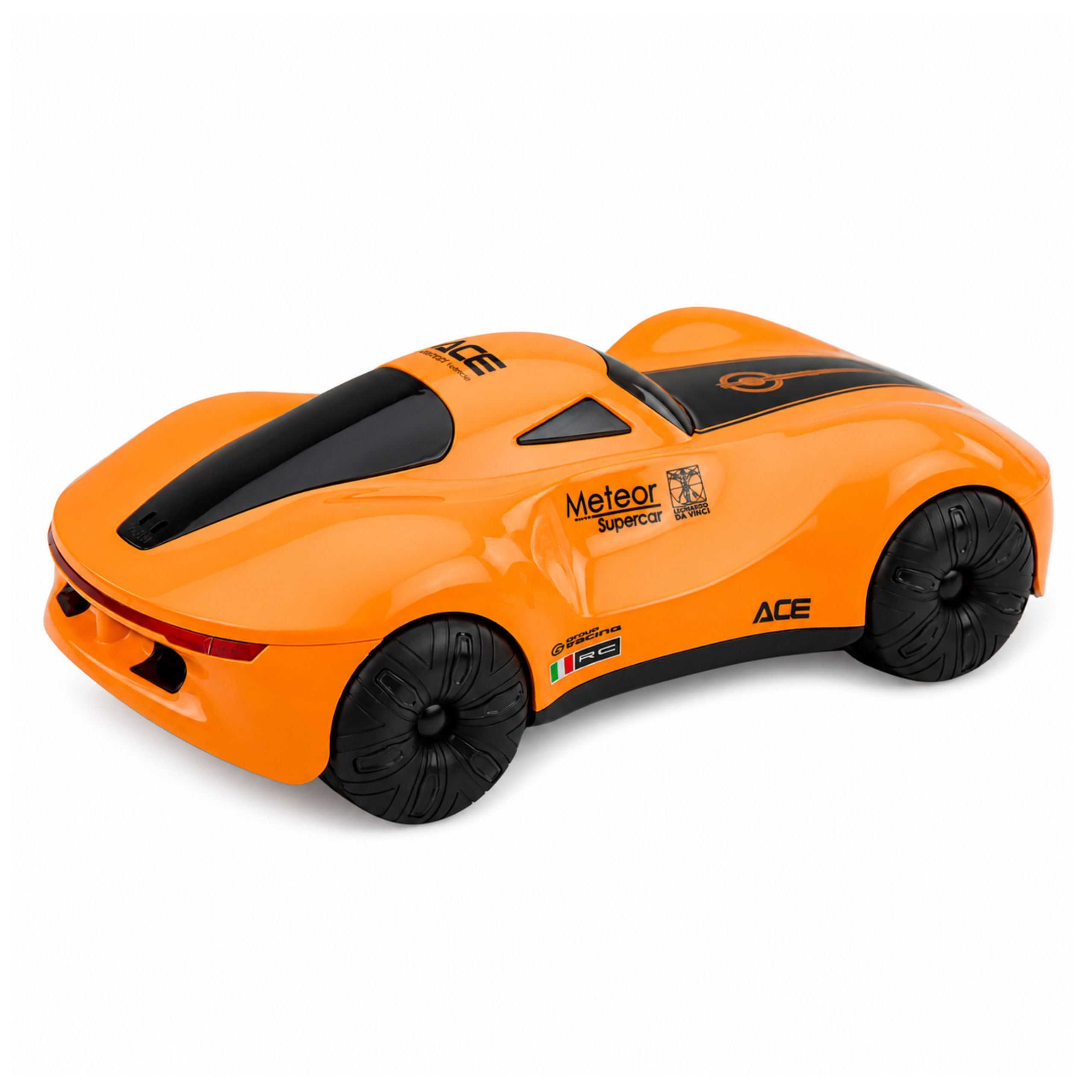 Modern Remote Controlled Car Rc Light Station Smoke Orange 1:16