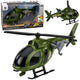 Militaire helikopter met haaklichten klinkt groen