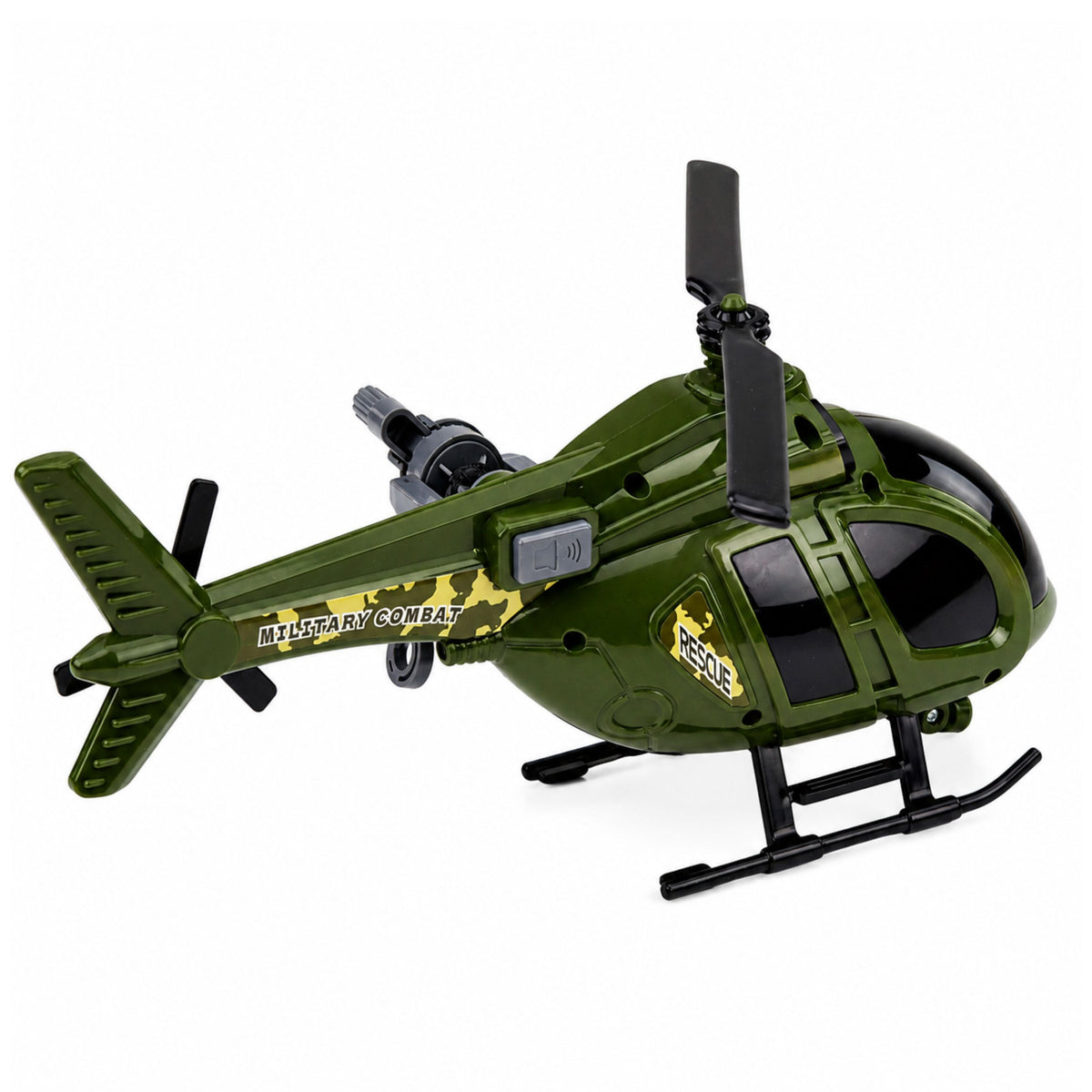 Militaire helikopter met haaklichten klinkt groen