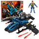 Military Attack Plane Soldier Figure Launchers Lights Sounds