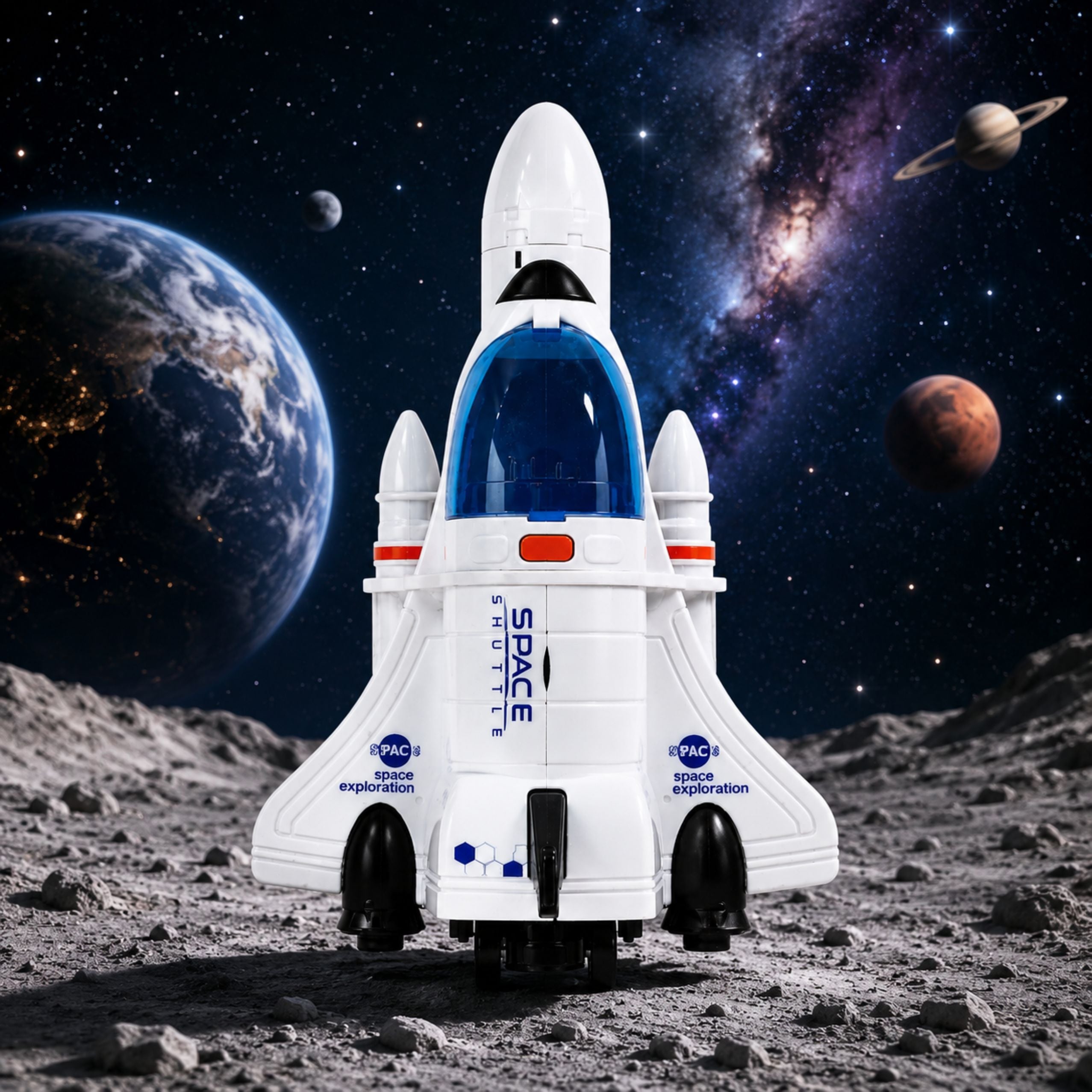 Space Shuttle Space Shuttle Cosmonaut Figure Lights Sounds Smoke Effect