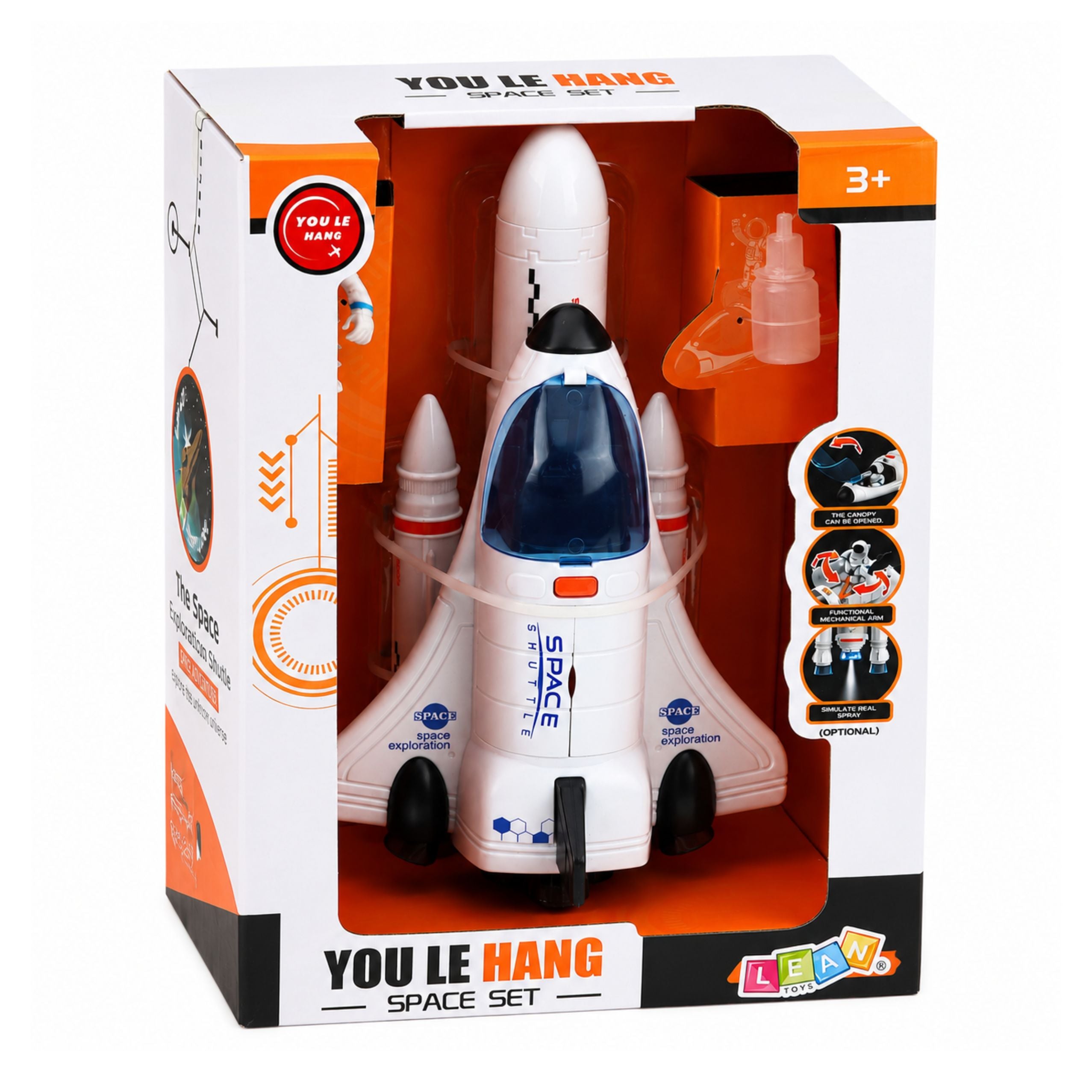 Space Shuttle Space Shuttle Cosmonaut Figure Lights Sounds Smoke Effect