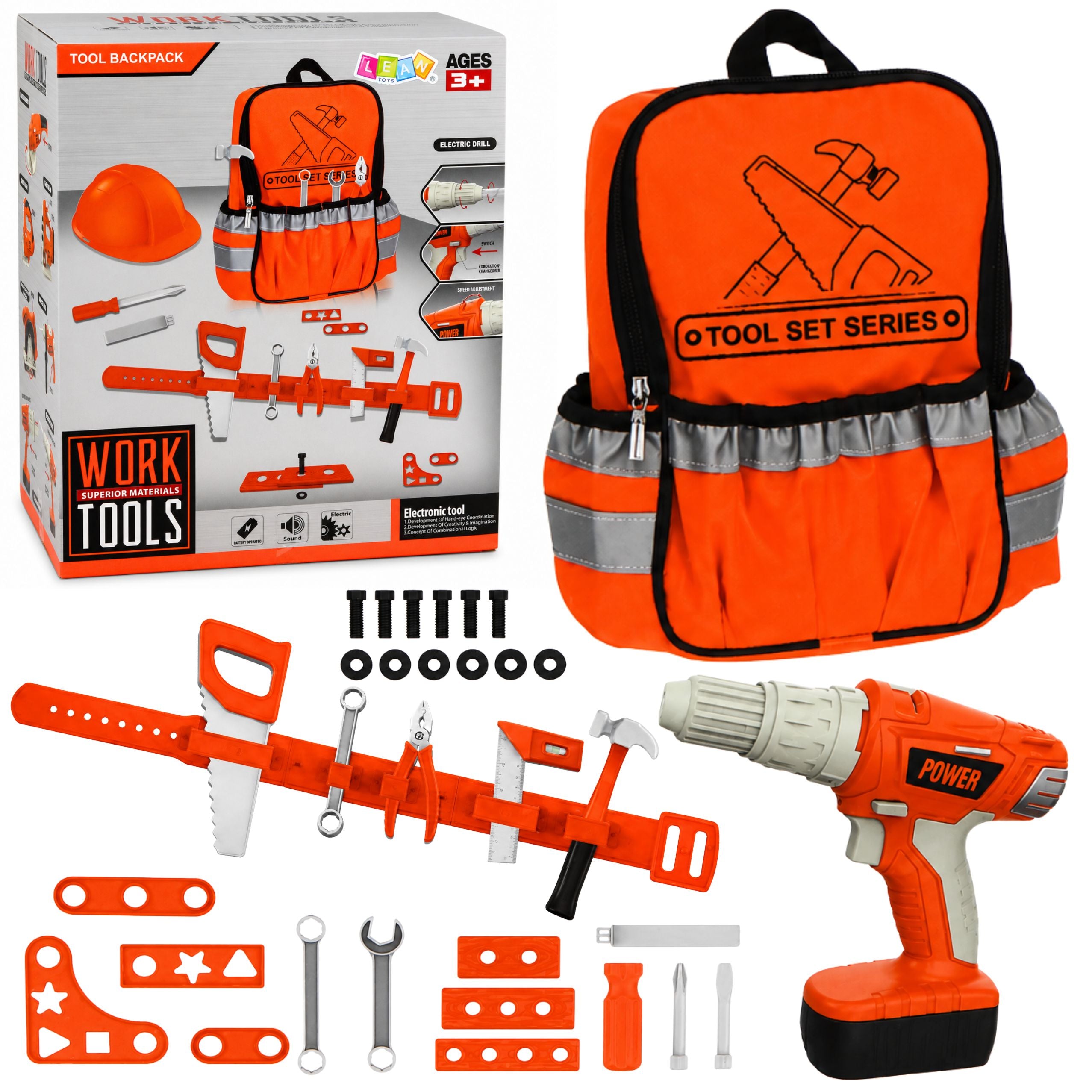 Diy Tool Backpack Battery Powered Screwdriver Belt