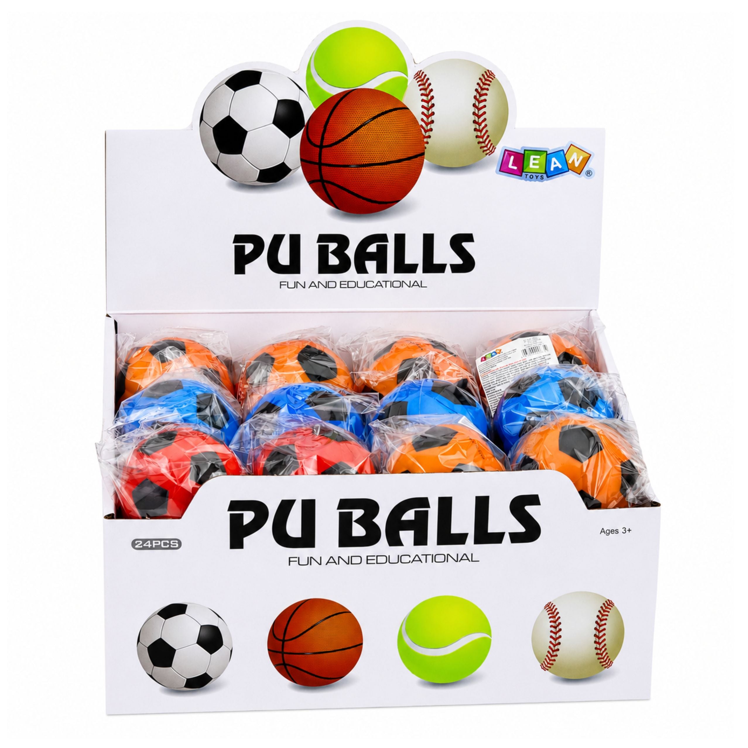 Foam Ball Bouncing Kneading Fun Soccer Ball 6cm