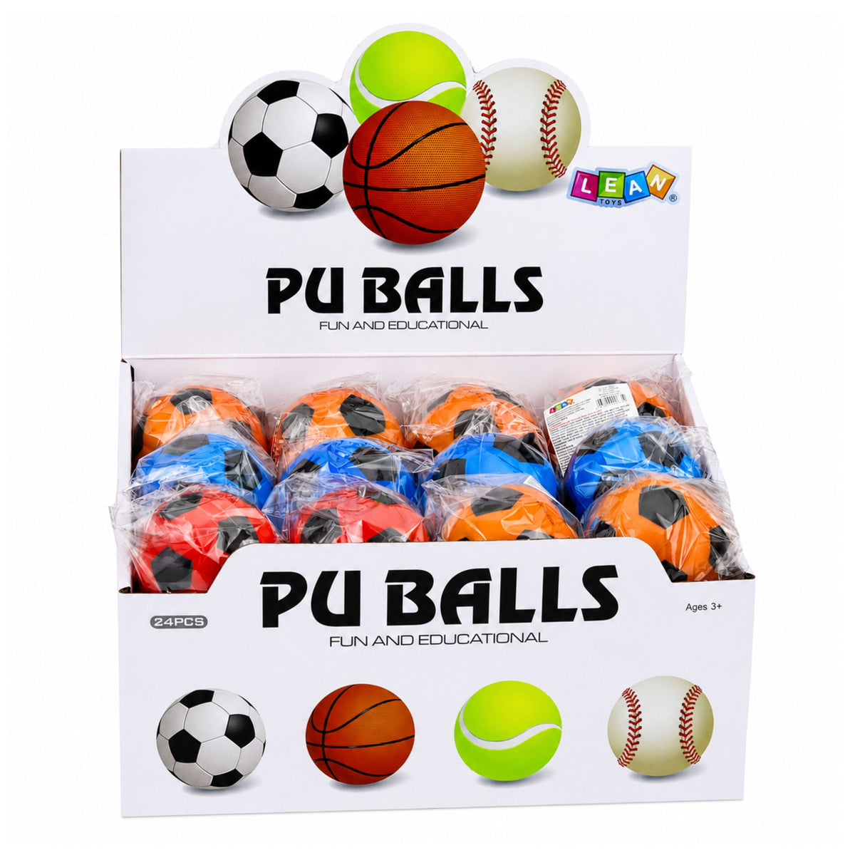 Foam Ball Bouncing Kneading Fun Soccer Ball 6cm
