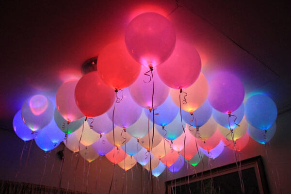 Led Balloon Shining 5 Pcs Mix 30 Cm