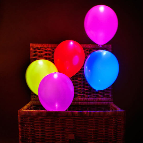 Led Balloon Shining 5 Pcs Mix 30 Cm