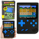 Console de jogo eletrônico retro 108 em 1 tela LCD preta