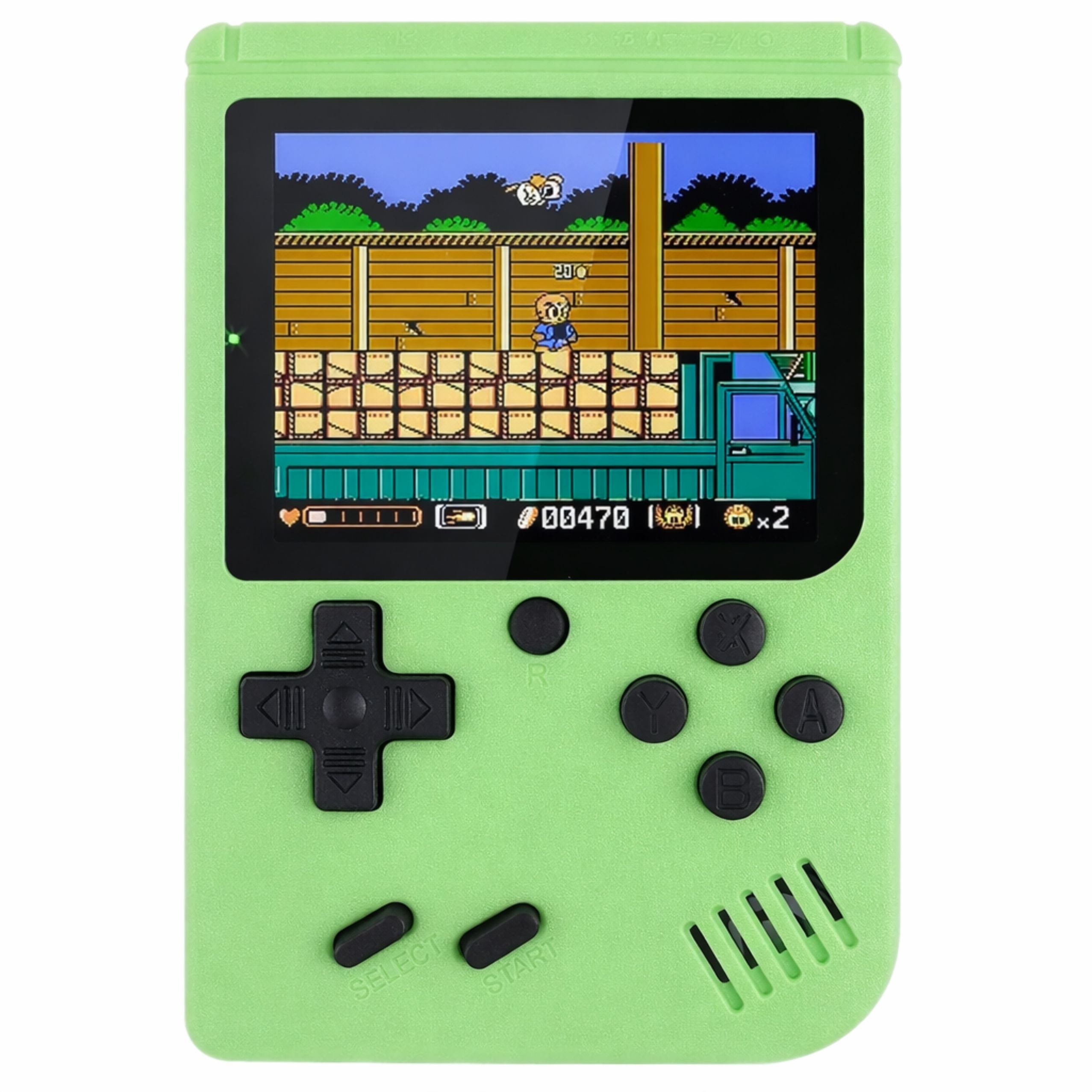 Electronic Game Retro Console 108 In 1 Lcd Screen Green