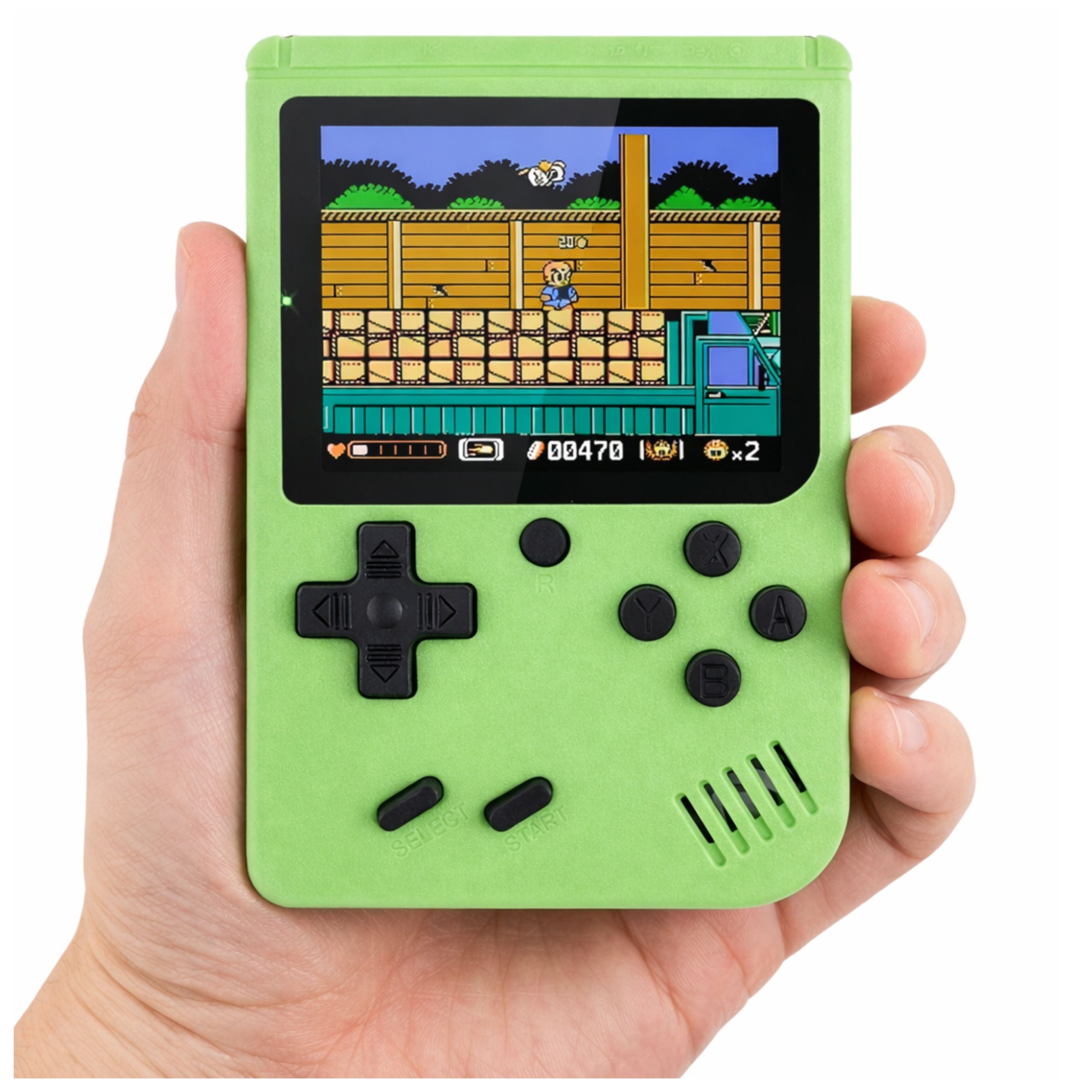 Electronic Game Retro Console 108 In 1 Lcd Screen Green
